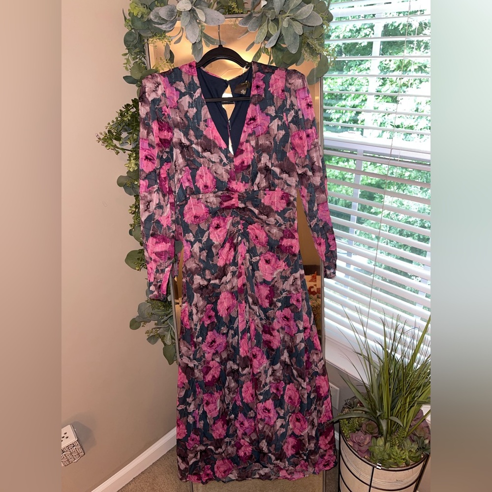Floral Pink and Purple Women's Dress by Taylor